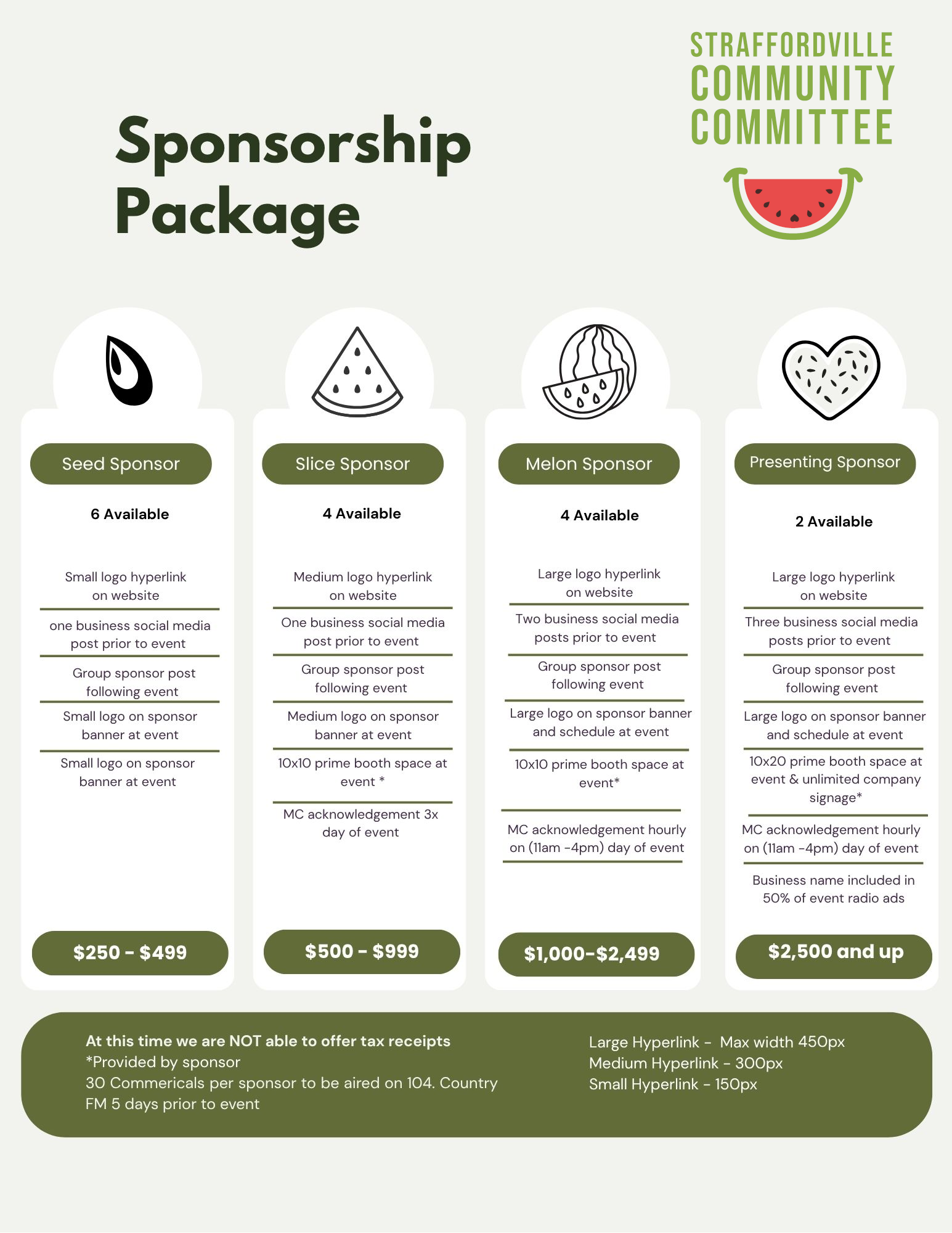 Watermelon Festival Sponsorship Packages